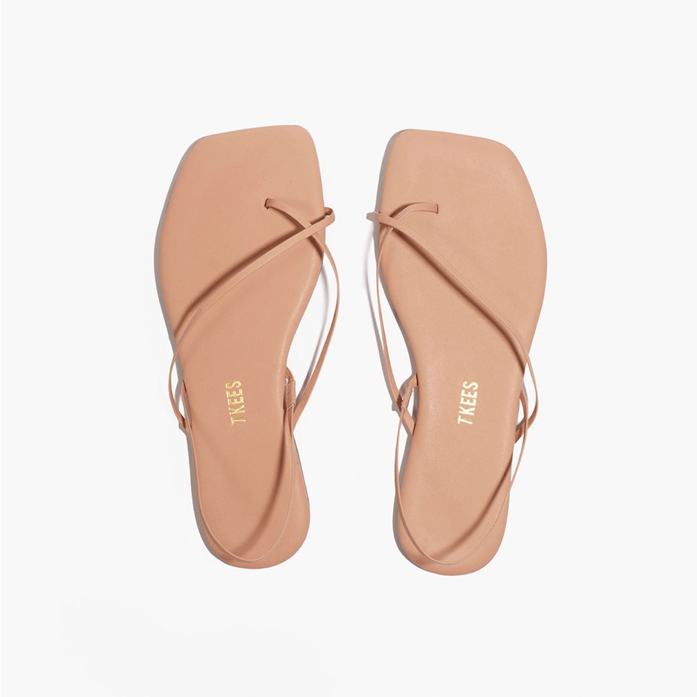 TKEES Square Toe Millie Sandal - Nude Beach